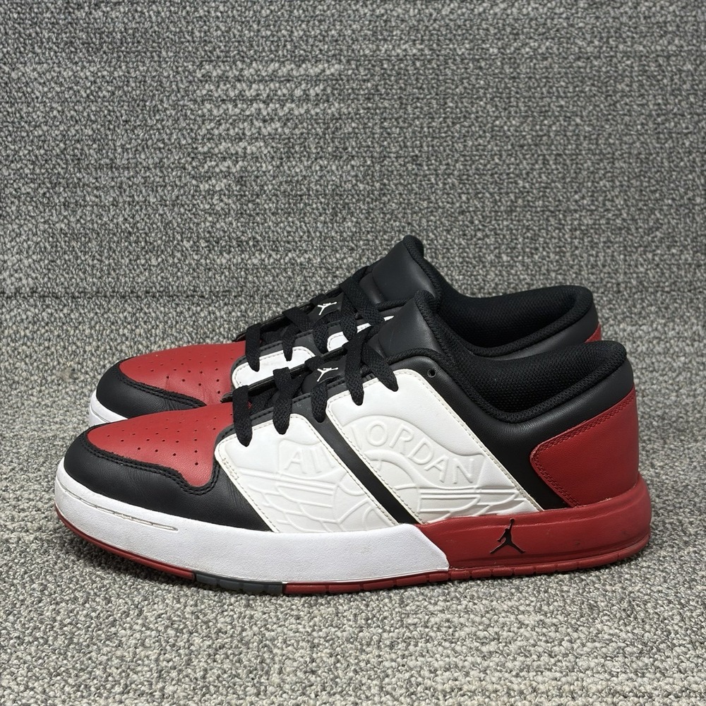 Jordan Nu Retro 1 Low Chicago DV5141-601 Men's Size 9.5 Red Black White Shoes